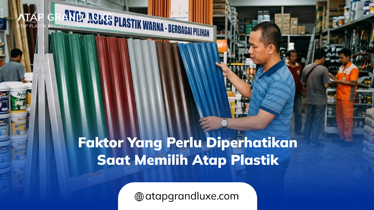 Faktor yang Perlu Diperhatikan Saat Memilih Atap Plastik