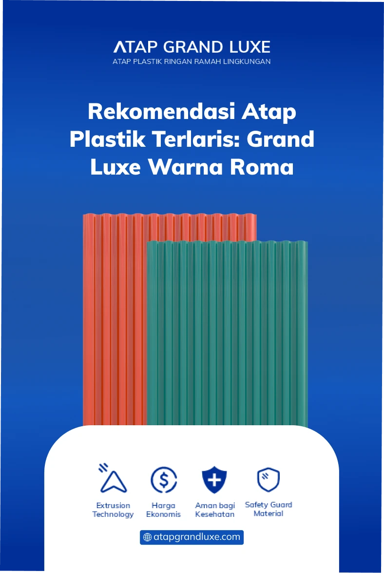 Rekomendasi Atap Plastik Terlaris: Grand Luxe Warna Roma