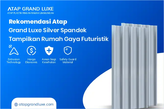 Rekomendasi Atap Grand Luxe Silver Spandek Tampilkan Rumah Gaya Futuristik