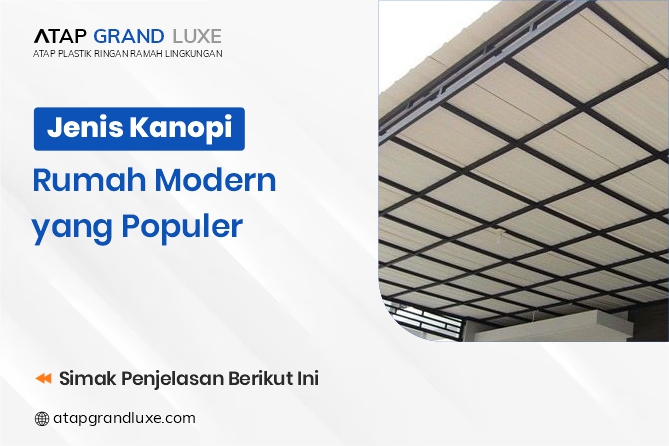 Jenis Kanopi Rumah Modern yang Populer