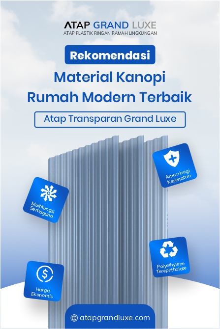 Rekomendasi Material Kanopi Rumah Modern Terbaik