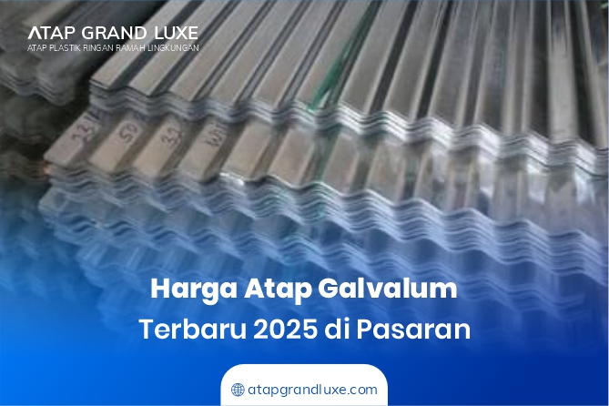 Harga Atap Galvalum Terbaru 2025 di Pasaran