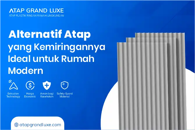 Alternatif Atap yang Kemiringannya Ideal Untuk Rumah Modern 