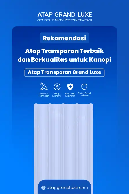 Rekomendasi Atap Transparan Terbaik dan Berkualitas untuk Kanopi