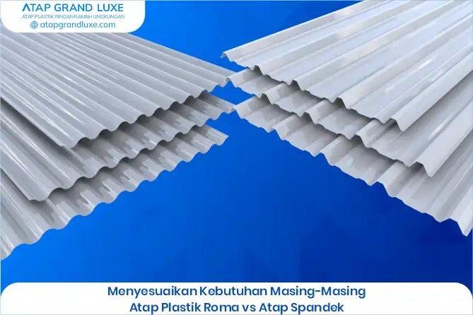 2. Menyesuaikan Kebutuhan Masing Atap Plastik Roma Vs Atap Spandek