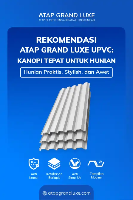 Rekomendasi Grand Luxe Kanopi Tepat untuk Hunian Praktis, Stylish, dan Awet