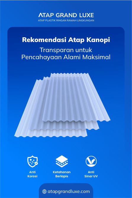 Rekomendasi Atap Kanopi Transparan untuk Pencahayaan Alami Maksimal