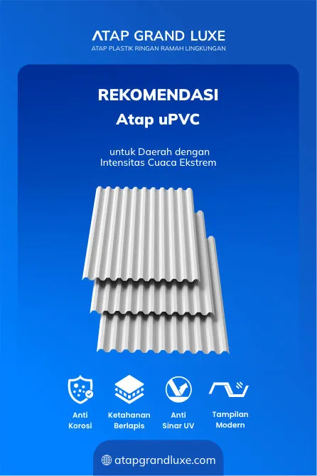 Rekomendasi Atap uPVC untuk Daerah dengan Intensitas Cuaca Ekstrem
