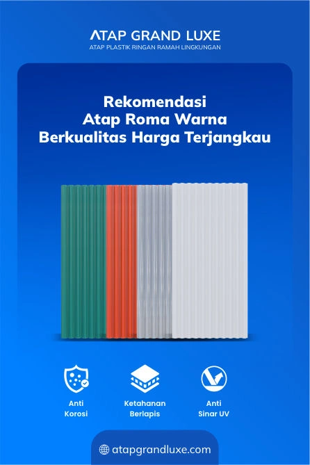 Rekomendasi Atap Roma Warna Berkualitas Harga Terjangkau