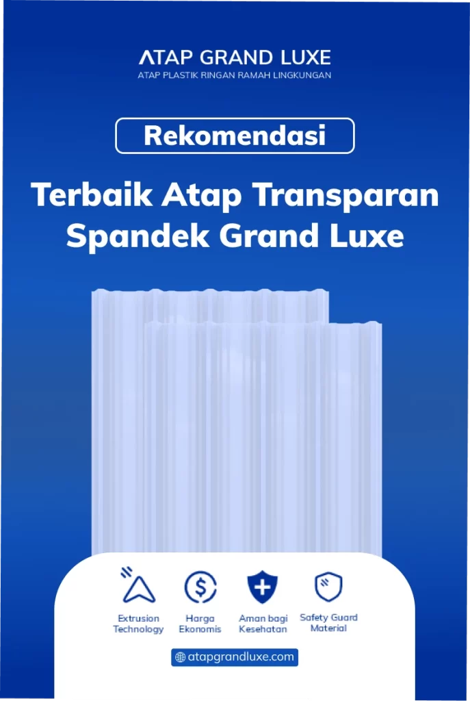 Rekomendasi Terbaik Atap Transparan Spandek Grand Luxe