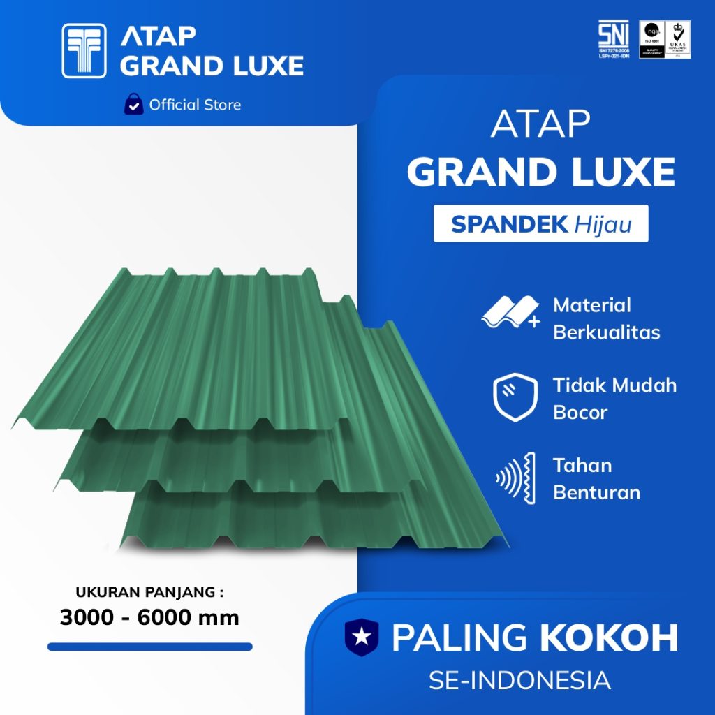 Atap Grand Luxe Spandek Hijau