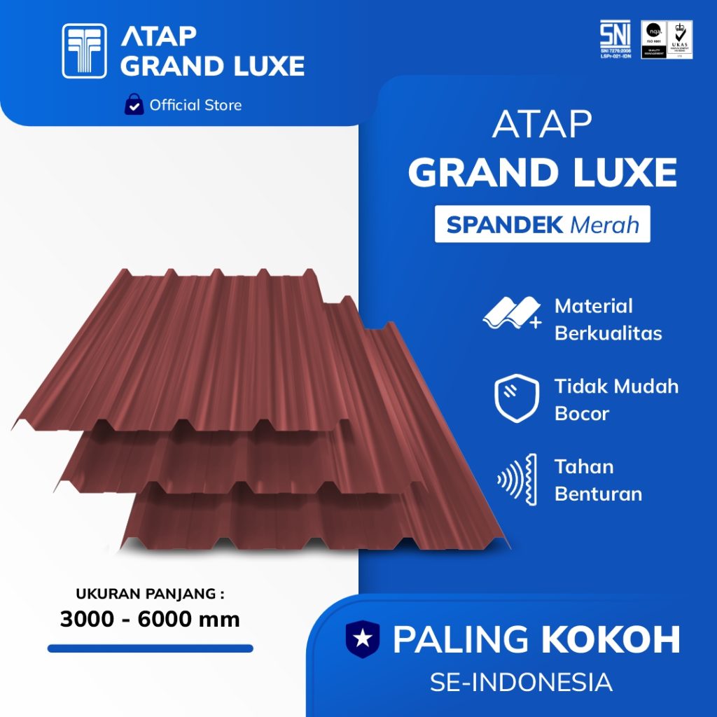 Atap Grand Luxe Spandek Merah