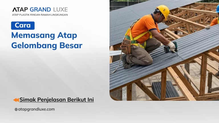 Cara Memasang Atap Gelombang Besar