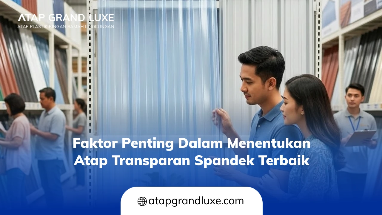 Faktor Penting dalam Menentukan Atap Transparan Spandek Terbaik