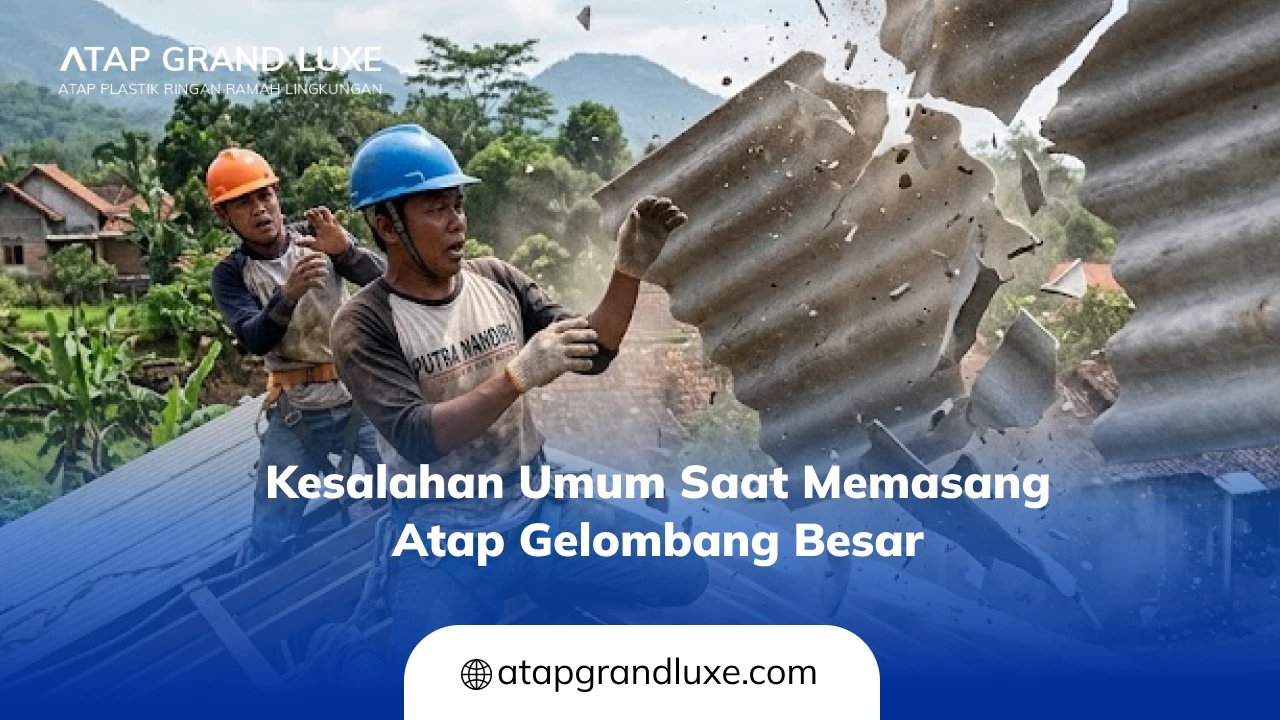 Kesalahan Umum Saat Memasang Atap Gelombang Besar