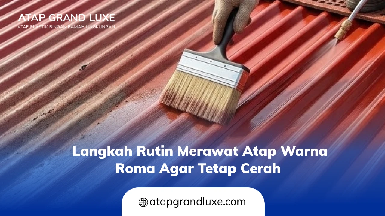 Langkah Rutin Merawat Atap Warna Roma agar Tetap Cerah