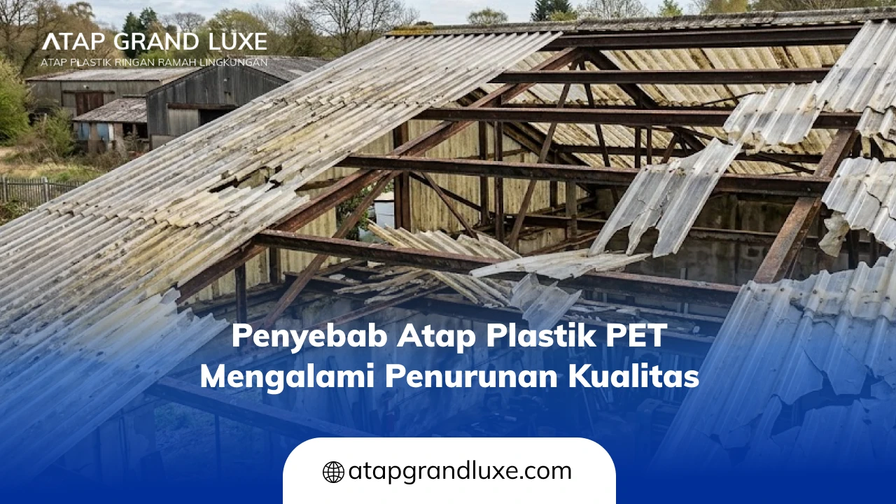 Penyebab Atap Plastik PET Mengalami Penurunan Kualitas