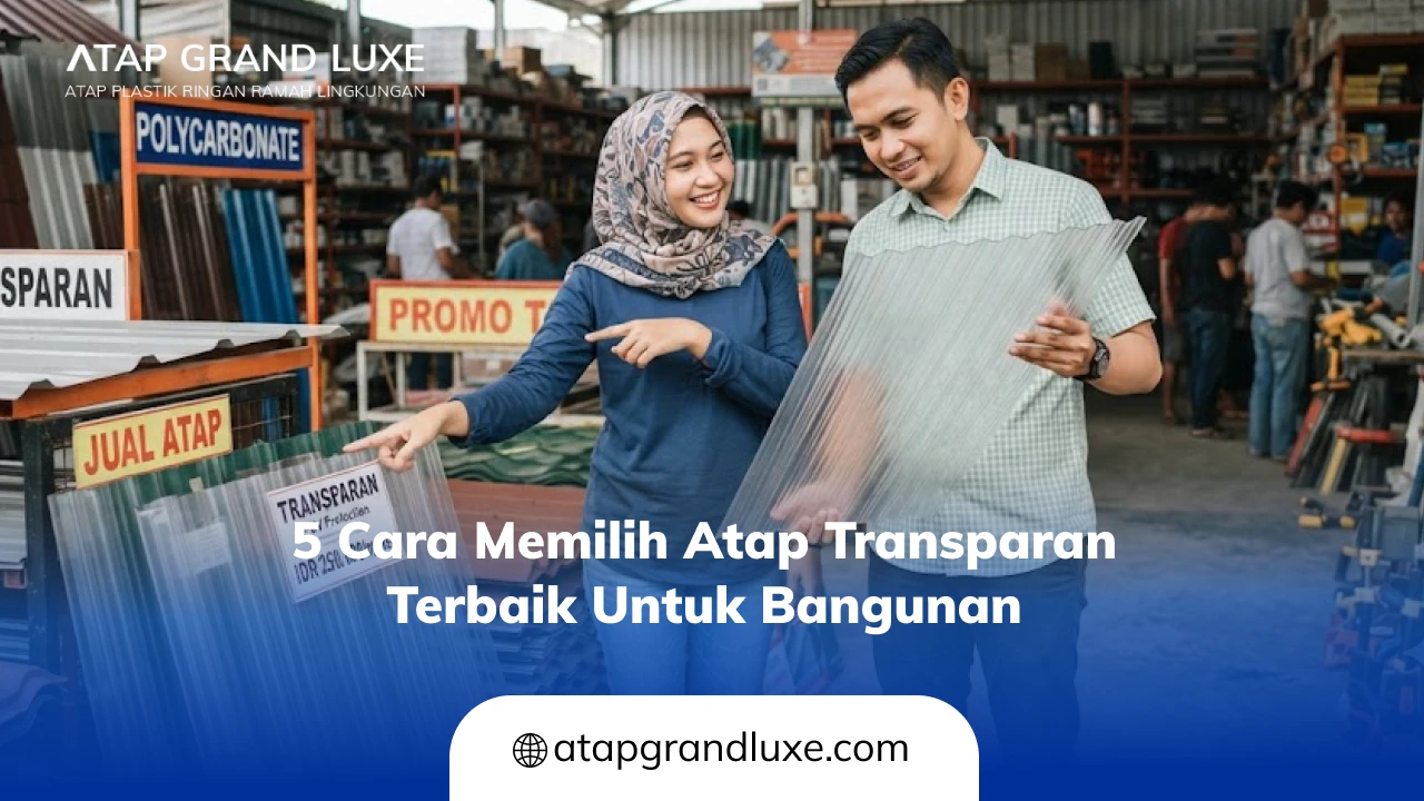 5 Cara Memilih Atap Transparan Terbaik untuk Bangunan