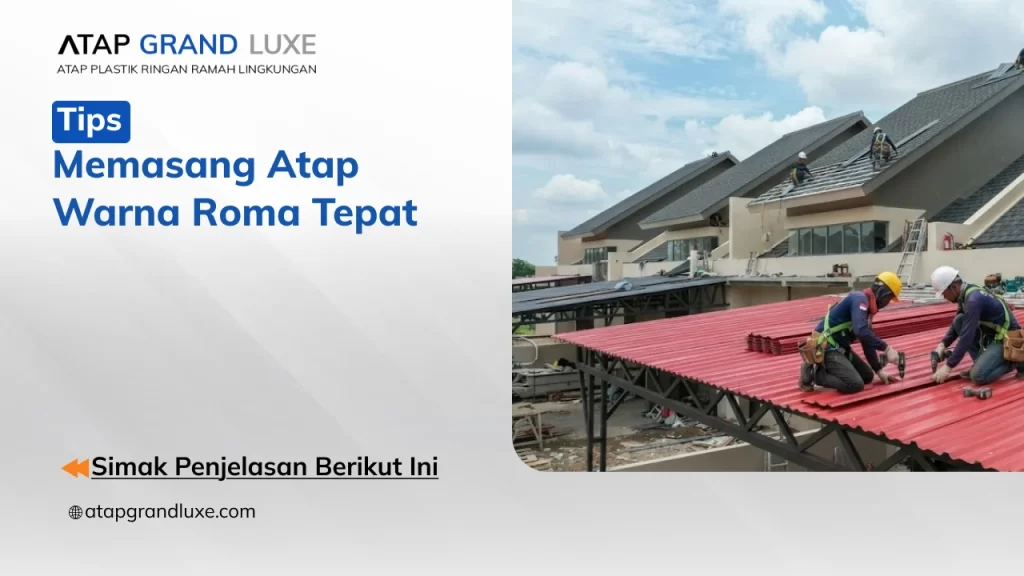 Tips Memasang Atap Warna Roma Tepat