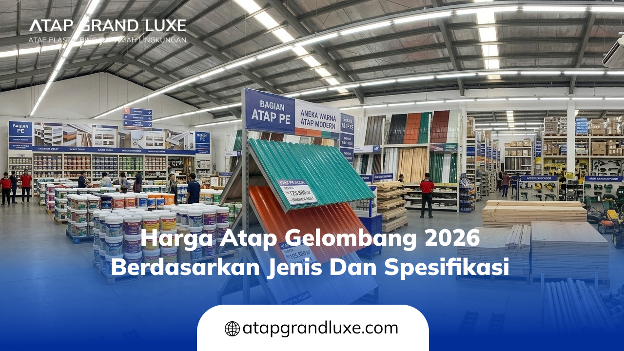 02 Harga Atap Gelombang 2026 Berdasarkan Jenis dan Spesifikasi