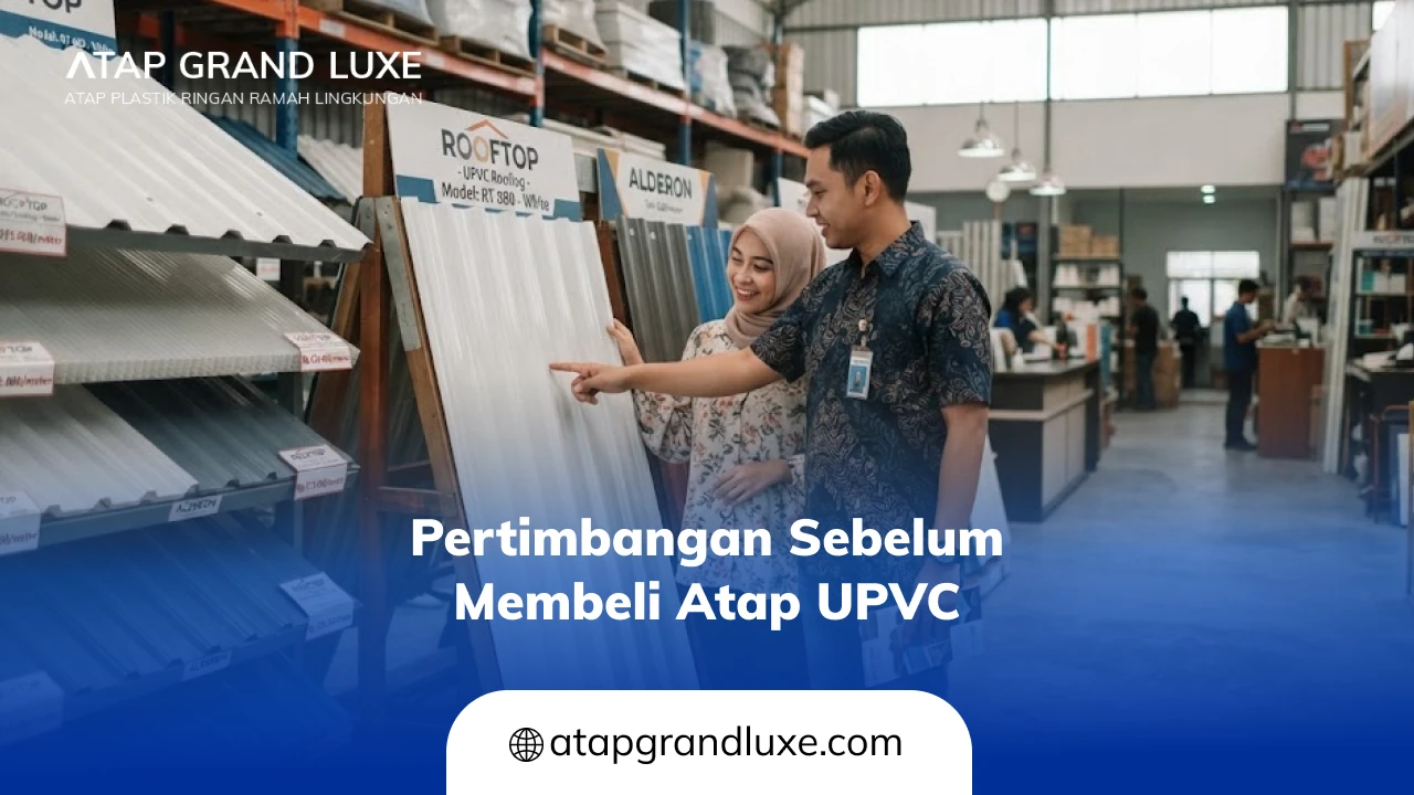 Pertimbangan Sebelum Membeli Atap UPVC