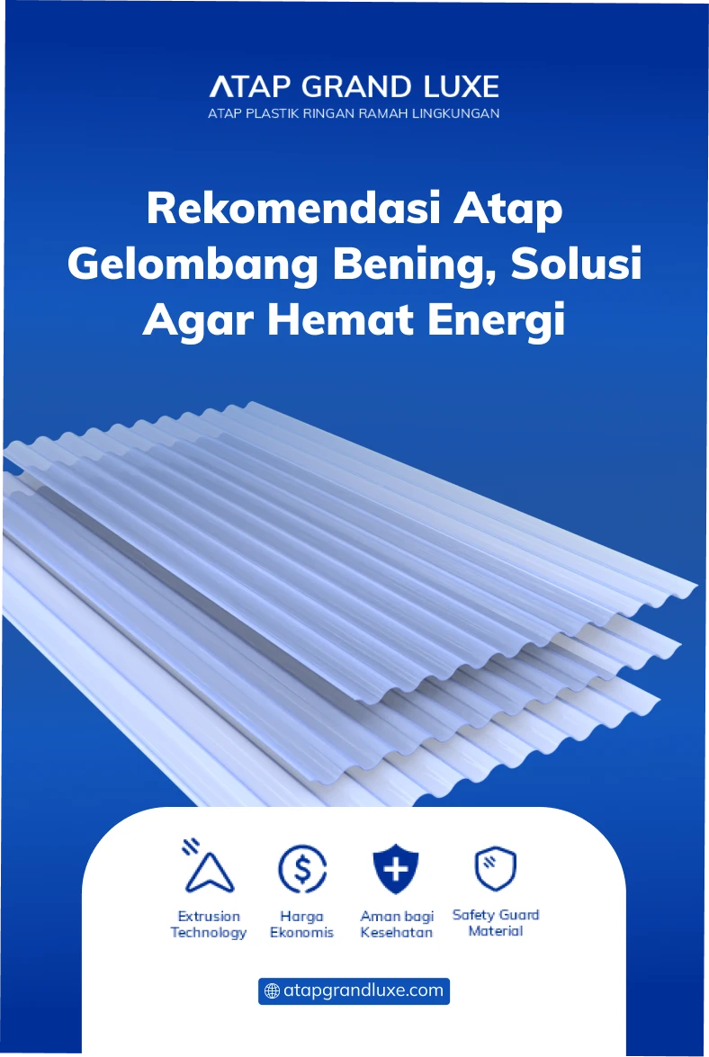Rekomendasi Atap Gelombang Bening, Solusi agar Hemat Energi