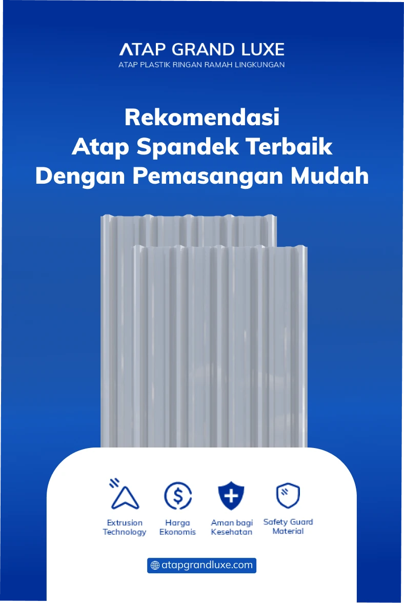 Rekomendasi Atap Spandek Terbaik dengan Pemasangan Mudah